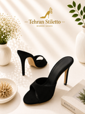 صندل مجلسی مدل کلاسیک پاشنه دار مشکی سوییت